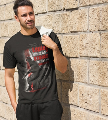 Koszulka termoaktywna LEPIEJ UMRZEĆ STOJĄC